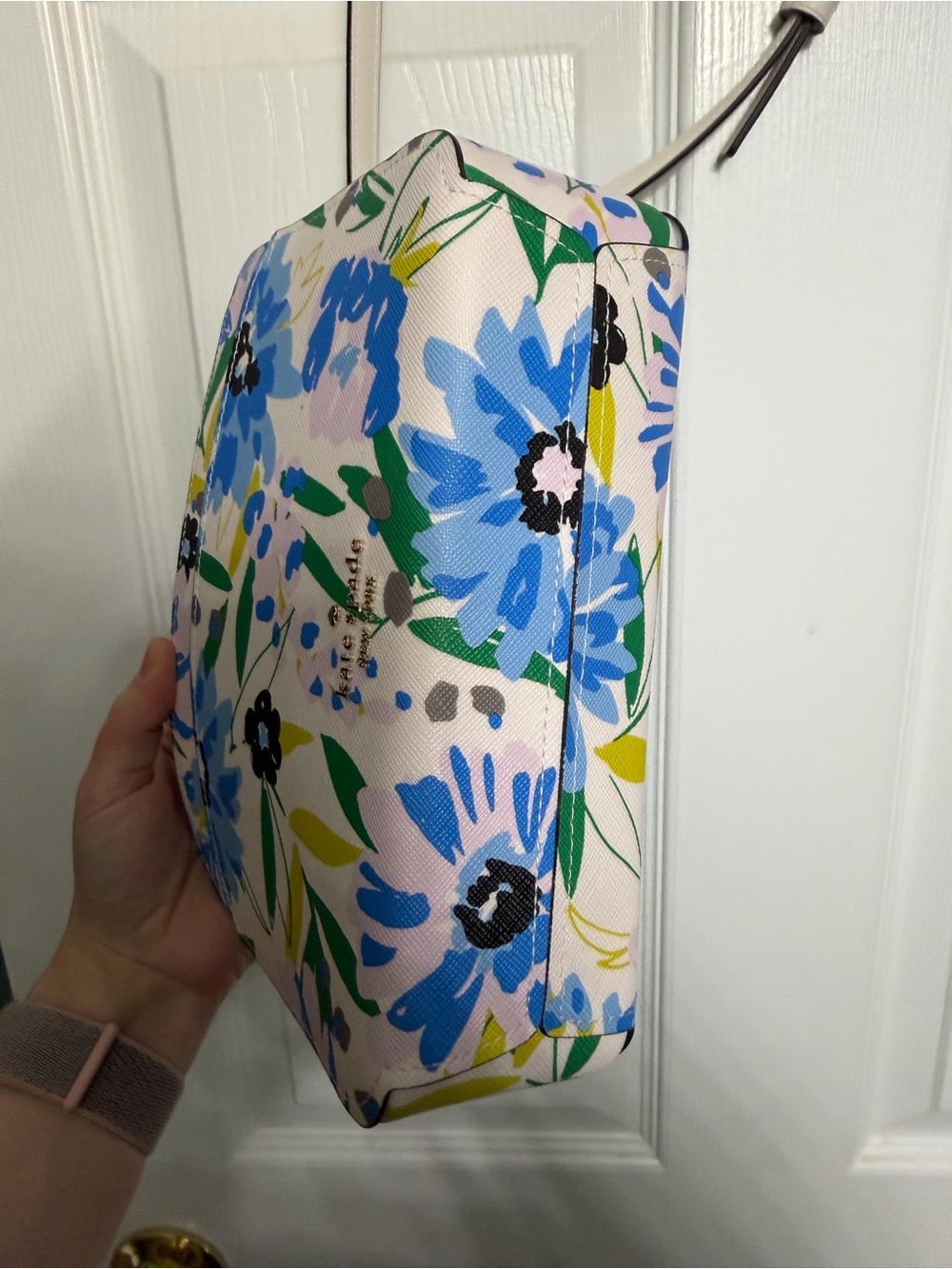 kate spade Floral Print Crossbody in Pink, Blue & Green - Picture 6 of 6